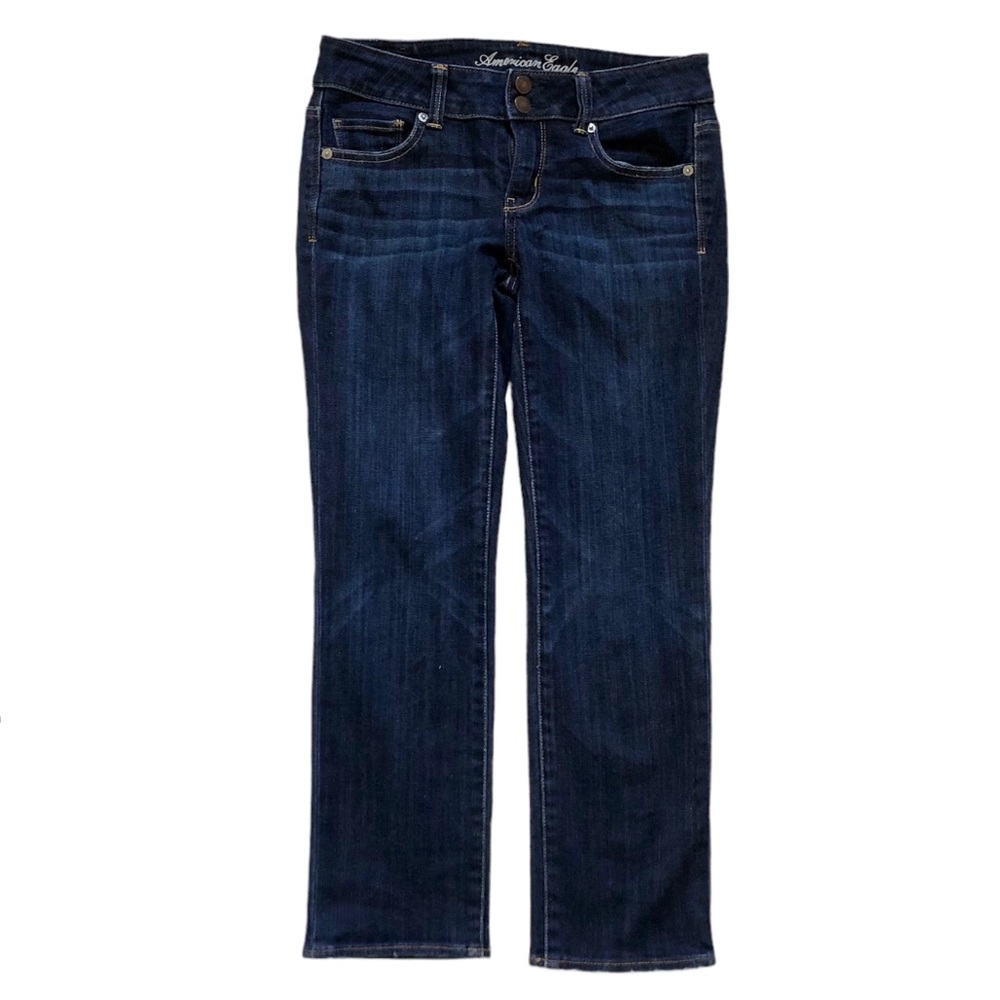 American Eagle Outfitters Dark Wash ARTIST Crop Jeans-Sz 2